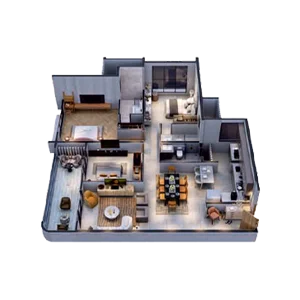 3 BHK Floor Plan
