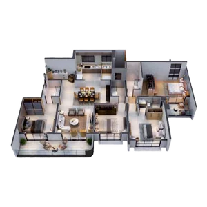 4 BHK Floor Plan